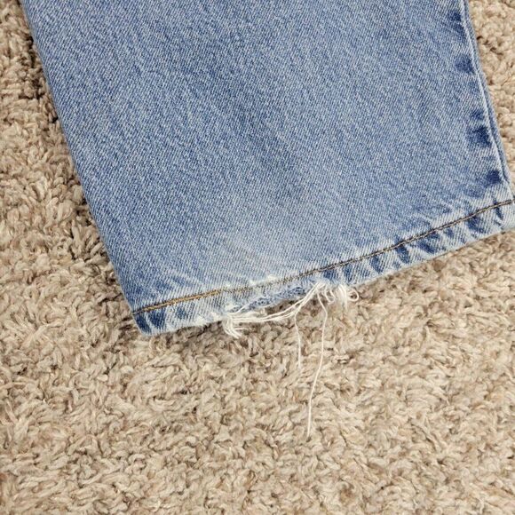 Vintage Levis 545 Jeans Mens 42x32 Blue Denim Loose Fit Tapered Medium Wash - Picture 11 of 13